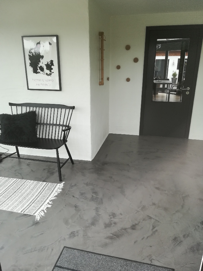 microcement floor - Scandinavian style